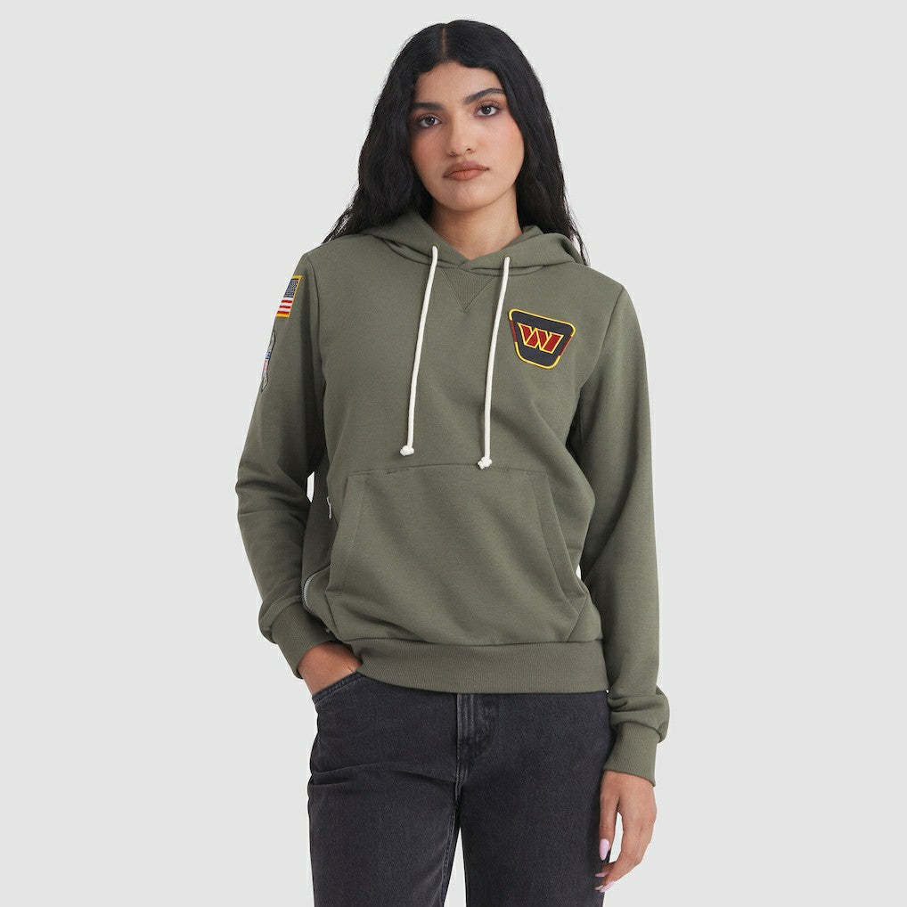 NFL Washington Commanders Women's 2025 Salute to Service Sideline Standard Issue Dri-FIT Hoodie