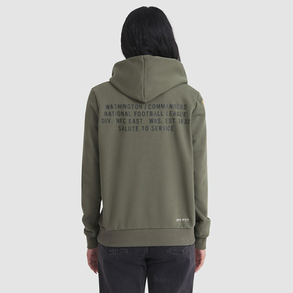 NFL Washington Commanders Women's 2025 Salute to Service Sideline Standard Issue Dri-FIT Hoodie