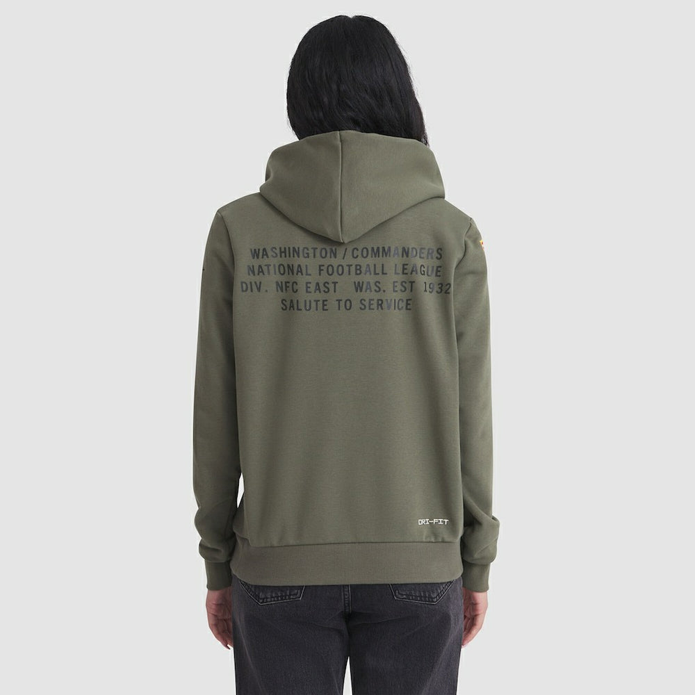 NFL Washington Commanders Women's 2025 Salute to Service Sideline Standard Issue Dri-FIT Hoodie