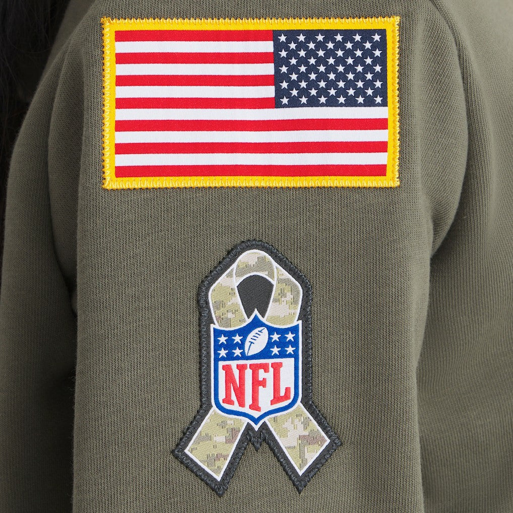 NFL Kansas City Chiefs Women's 2025 Salute to Service Sideline Standard Issue Dri-FIT Hoodie
