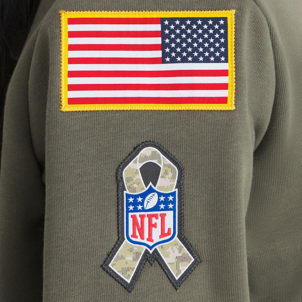 NFL Kansas City Chiefs Women's 2025 Salute to Service Sideline Standard Issue Dri-FIT Hoodie