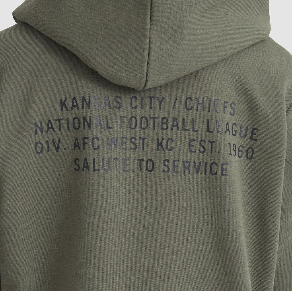 NFL Kansas City Chiefs Women's 2025 Salute to Service Sideline Standard Issue Dri-FIT Hoodie