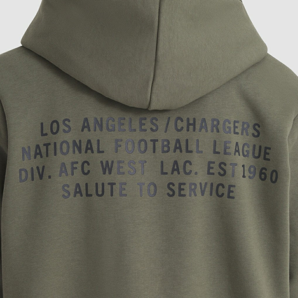 NFL Los Angeles Chargers Women's 2025 Salute to Service Sideline Standard Issue Dri-FIT Hoodie