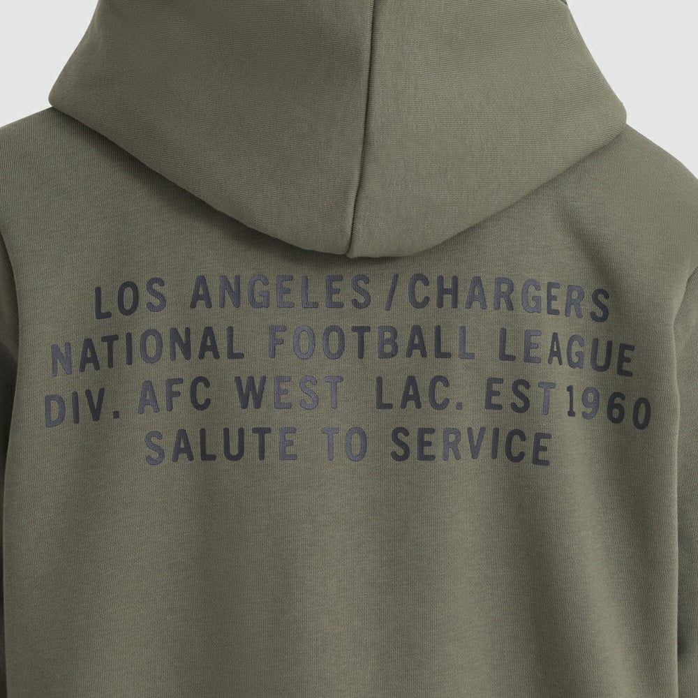 NFL Los Angeles Chargers Women's 2025 Salute to Service Sideline Standard Issue Dri-FIT Hoodie