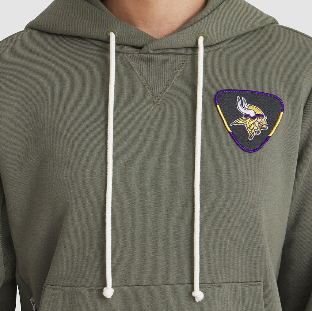 NFL Minnesota Vikings Women's 2025 Salute to Service Sideline Standard Issue Dri-FIT Hoodie