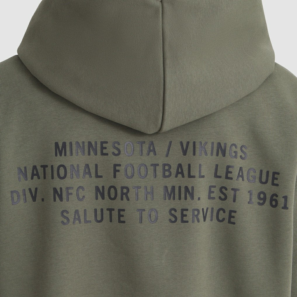 NFL Minnesota Vikings Women's 2025 Salute to Service Sideline Standard Issue Dri-FIT Hoodie