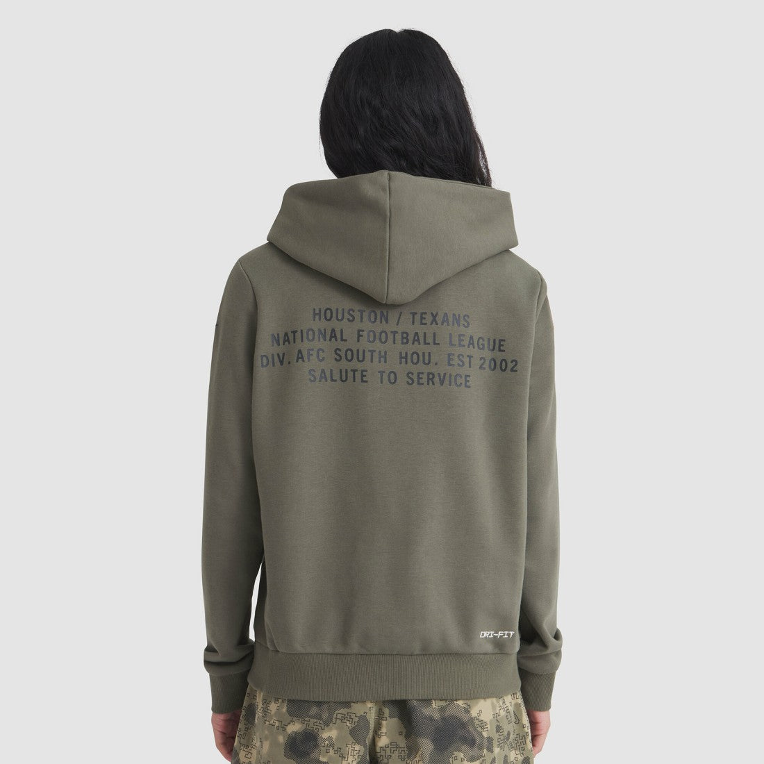 NFL Houston Texans Women's 2025 Salute to Service Sideline Standard Issue Dri-FIT Hoodie