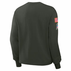 NFL Detroit Lions Women's 2025 Salute to Service Sideline Dri-FIT Long Sleeve T-Shirt