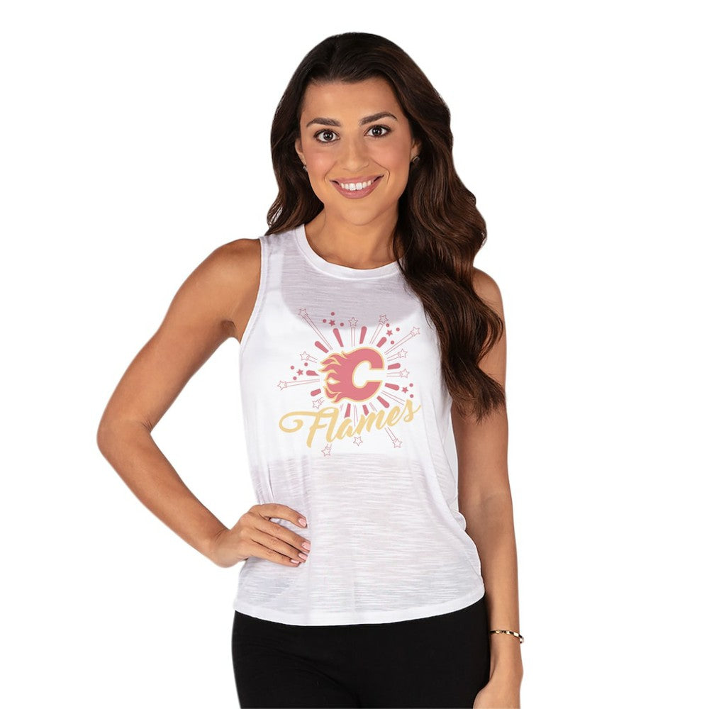 Calgary Flames Concepts Sport Women's Infuse Knit Tank Top