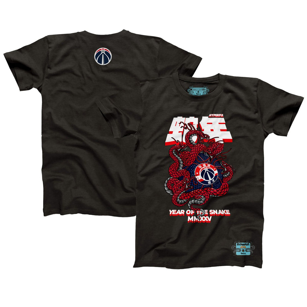 Washington Wizards NBALab x Hyperfly Unisex Year of the Snake Lunar New Year Collection T-Shirt - Heather Black sale