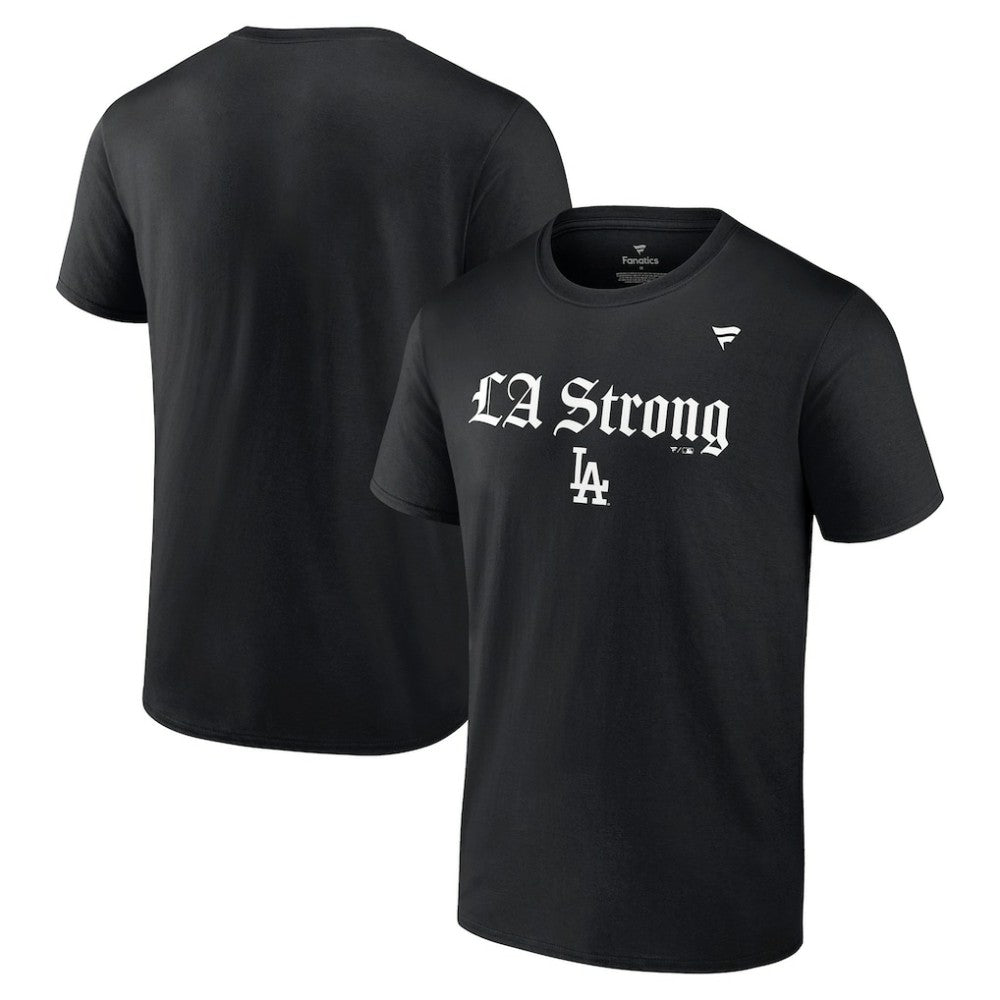Los Angeles Dodgers Unisex LA Strong T-Shirt - Black