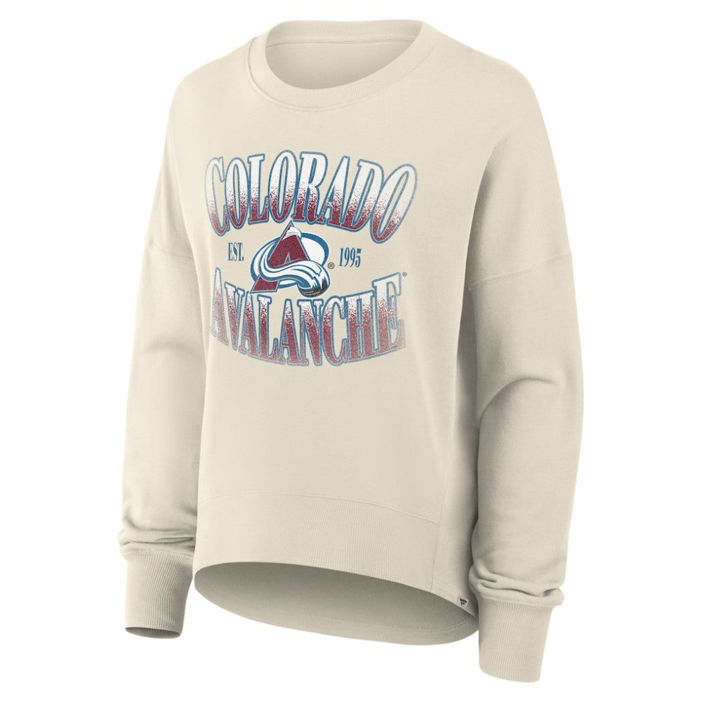 Colorado Avalanche Fanatics Women's Oversized Slice Pullover Sweatshirt