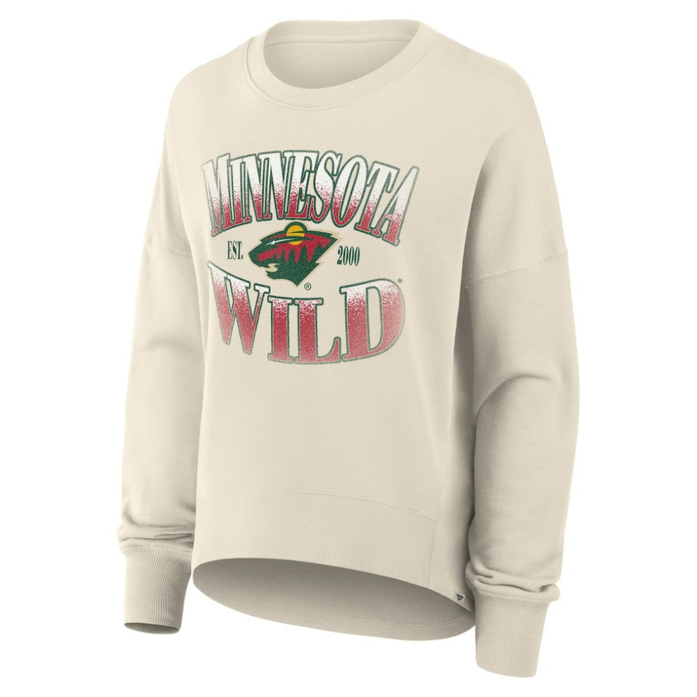 Minnesota Wild Fanatics Women's Oversized Slice Pullover Sweatshirt