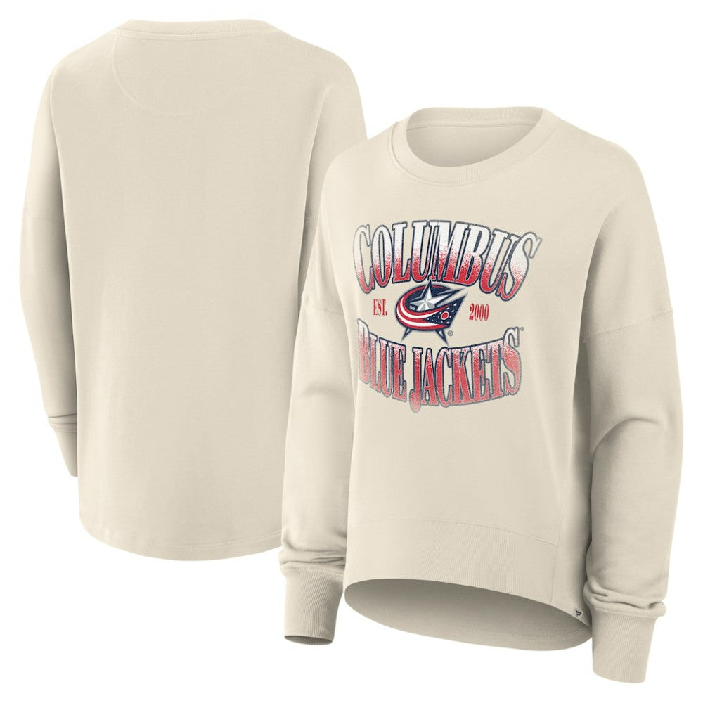 Columbus Blue Jackets Fanatics Women's Oversized Slice Pullover Sweatshirt