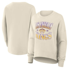 Los Angeles Kings Fanatics Women's Oversized Vintage Slice Pullover Sweatshirt
