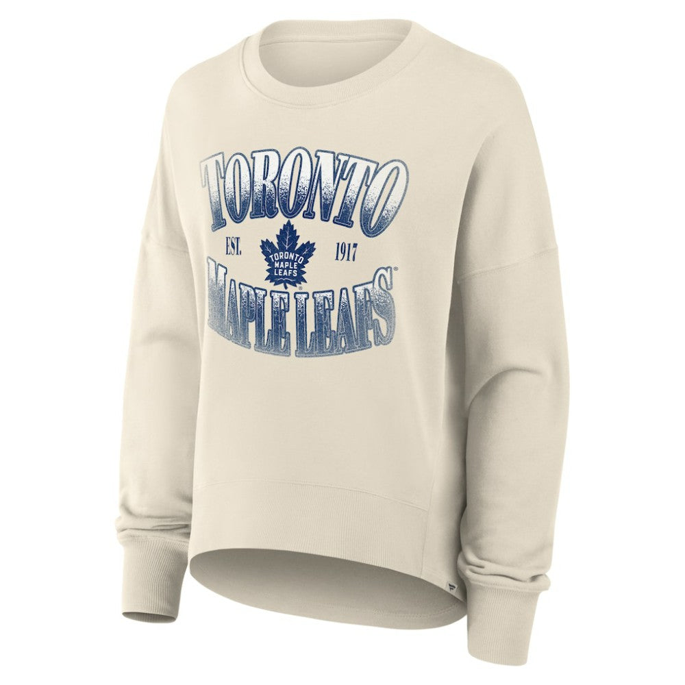 Toronto Maple Leafs Fanatics Women's Oversized Slice Pullover Sweatshirt