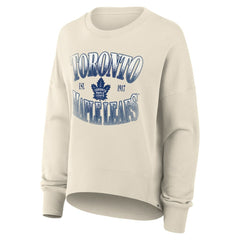 Toronto Maple Leafs Fanatics Women's Oversized Slice Pullover Sweatshirt