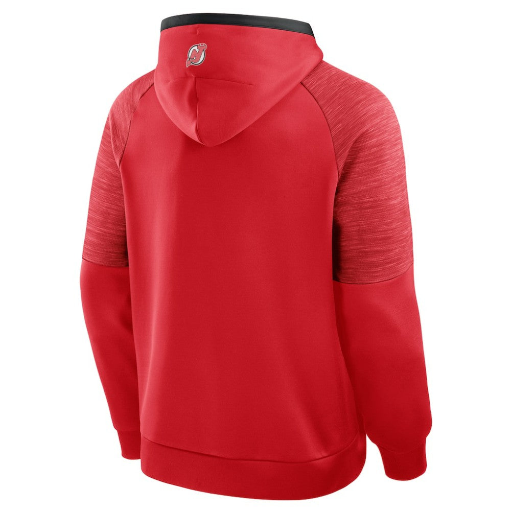 New Jersey Devils Fanatics Goaltender Defender Pullover Hoodie