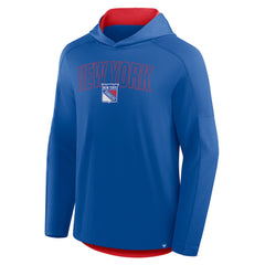 New York Rangers Fanatics Penalty Shot Long Sleeve Hoodie T-Shirt