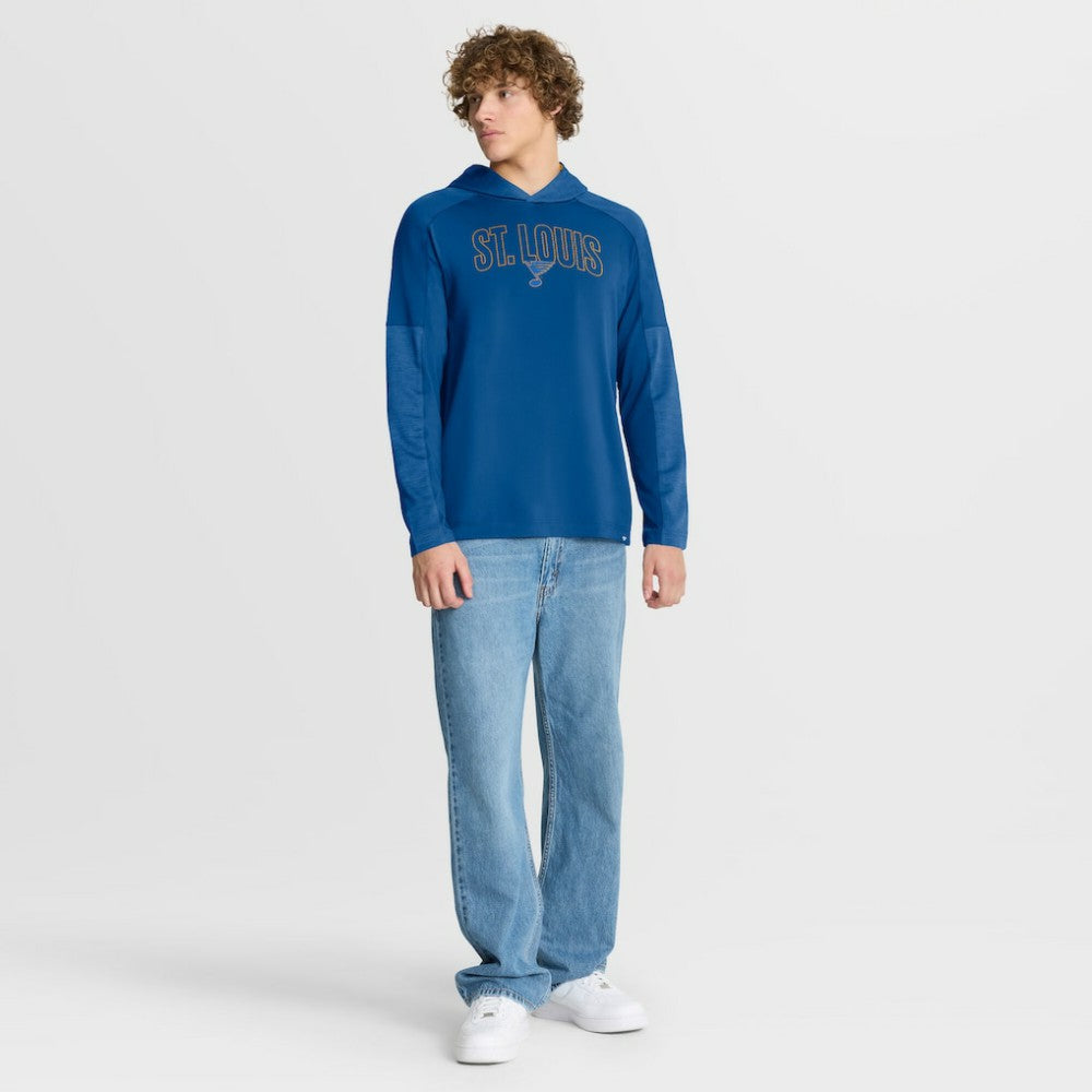 St. Louis Blues Fanatics Penalty Shot Long Sleeve Hoodie T-Shirt