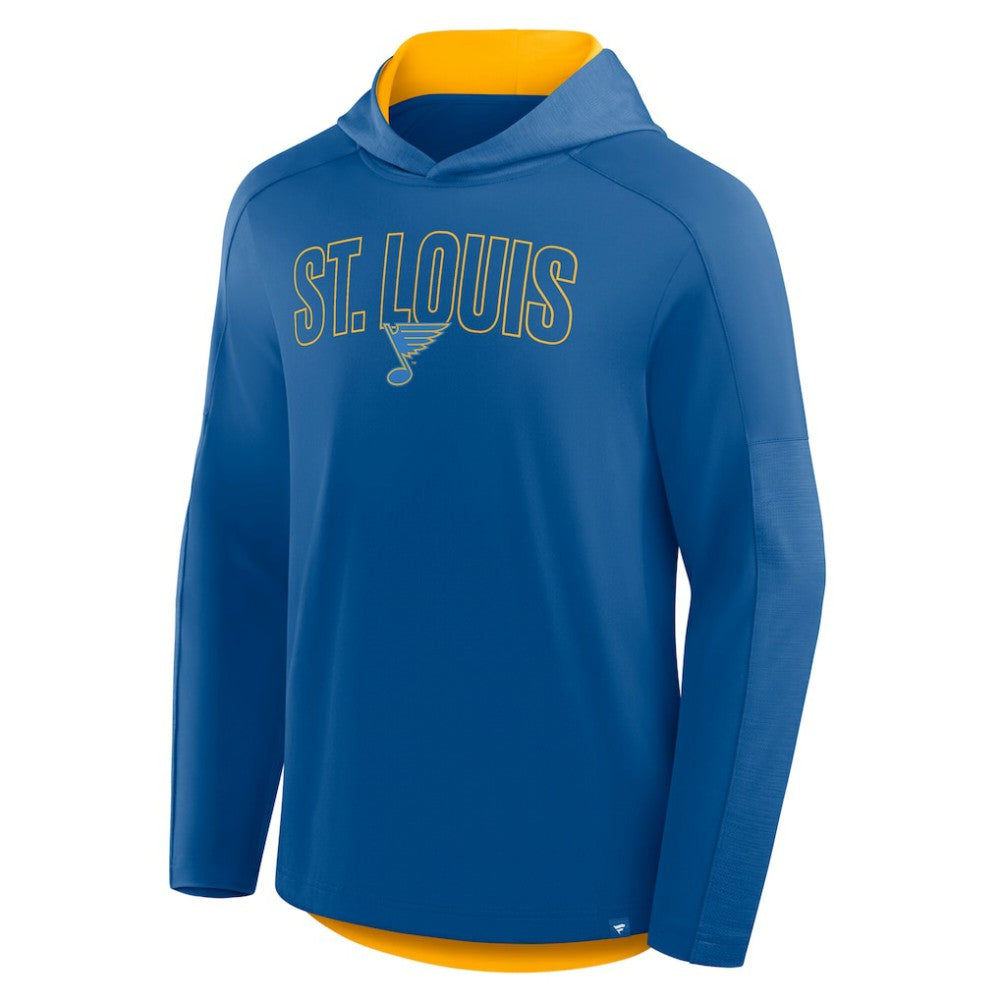 St. Louis Blues Fanatics Penalty Shot Long Sleeve Hoodie T-Shirt