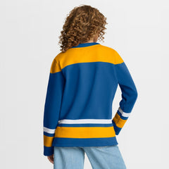St. Louis Blues Fanatics Women's Icing Long Sleeve Lace Up Sweatshirt