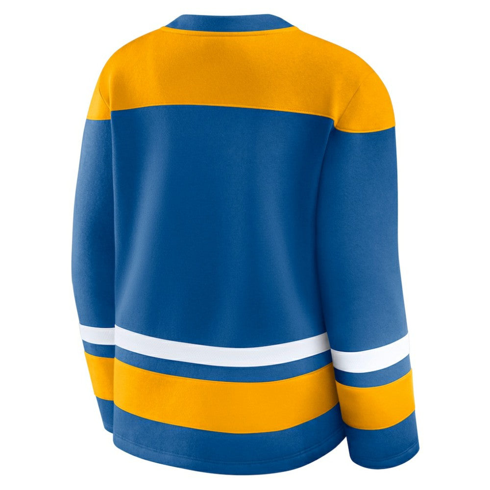 St. Louis Blues Fanatics Women's Icing Long Sleeve Lace Up Sweatshirt