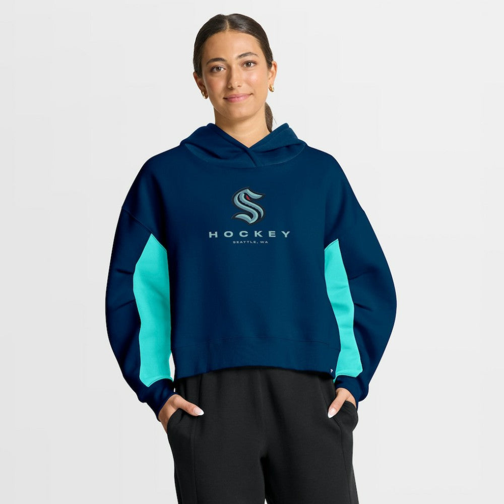 Seattle Kraken Fanatics Women's Back Check Boxy Hoodie