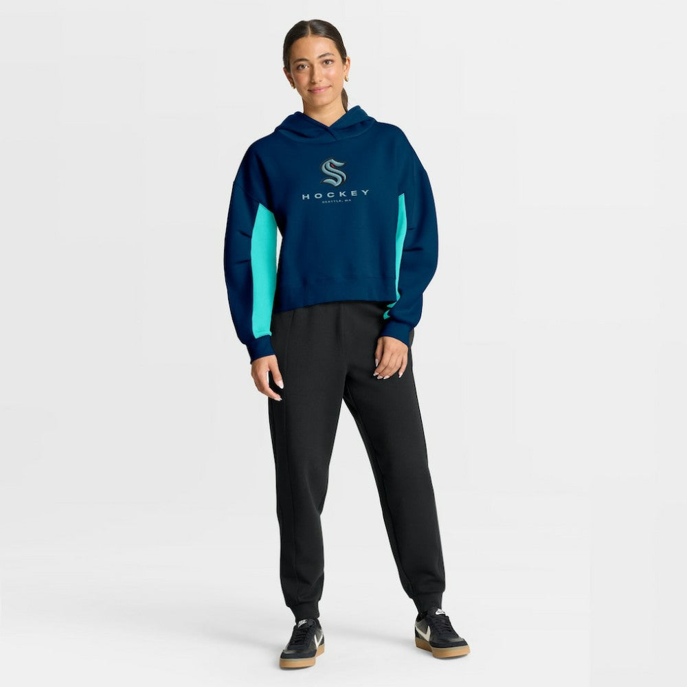 Seattle Kraken Fanatics Women's Back Check Boxy Hoodie
