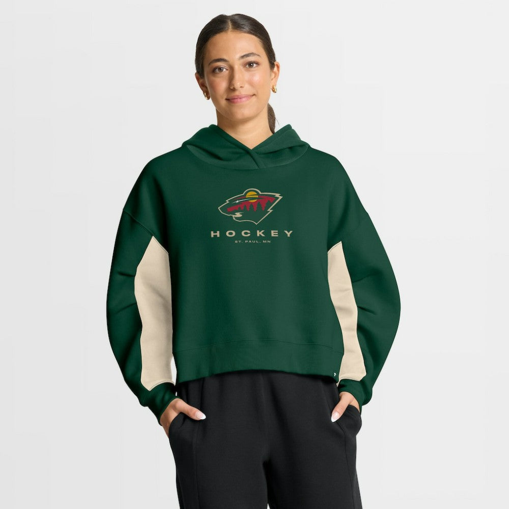 Minnesota Wild Fanatics Women's Back Check Boxy Hoodie