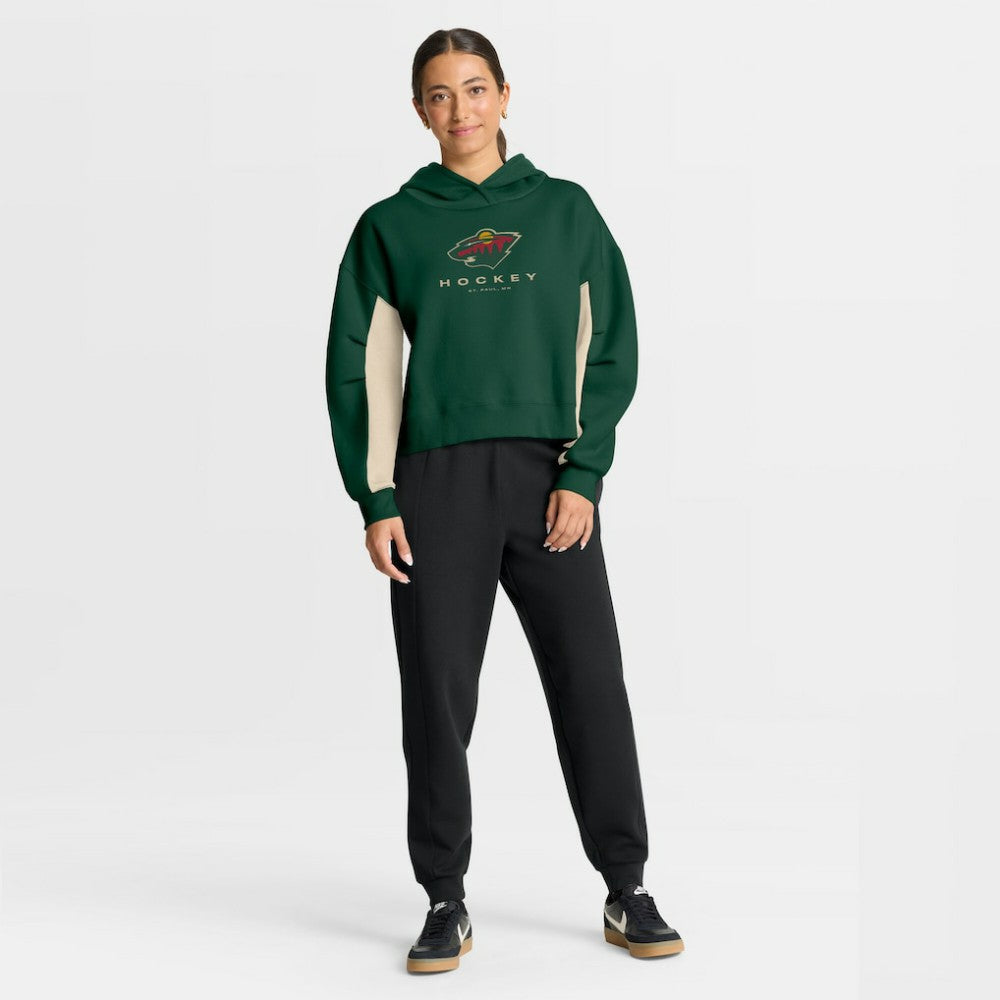 Minnesota Wild Fanatics Women's Back Check Boxy Hoodie
