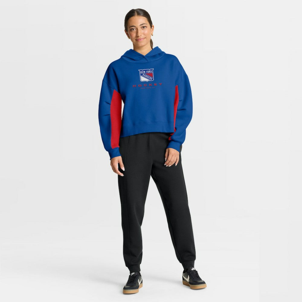 New York Rangers Fanatics Women's Back Check Boxy Hoodie