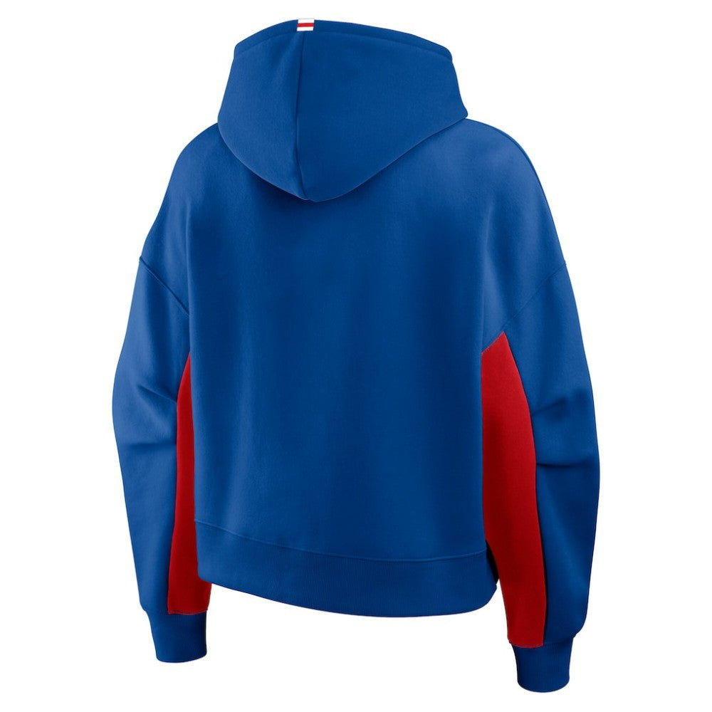 New York Rangers Fanatics Women's Back Check Boxy Hoodie