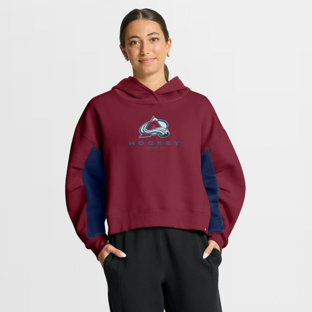 Colorado Avalanche Fanatics Women's Back Check Boxy Hoodie