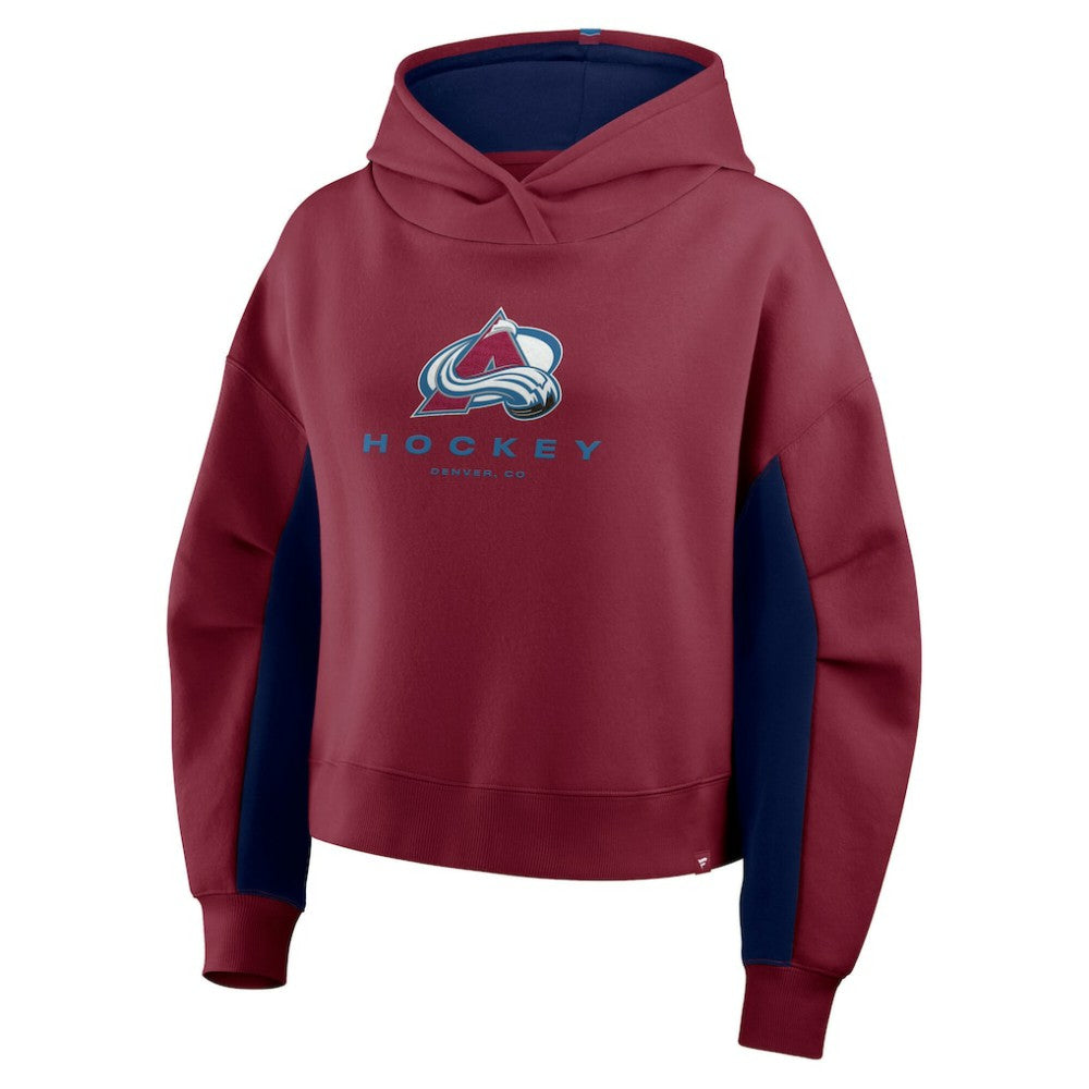 Colorado Avalanche Fanatics Women's Back Check Boxy Hoodie