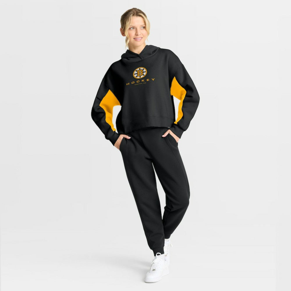 Boston Bruins Fanatics Women's Back Check Boxy Hoodie
