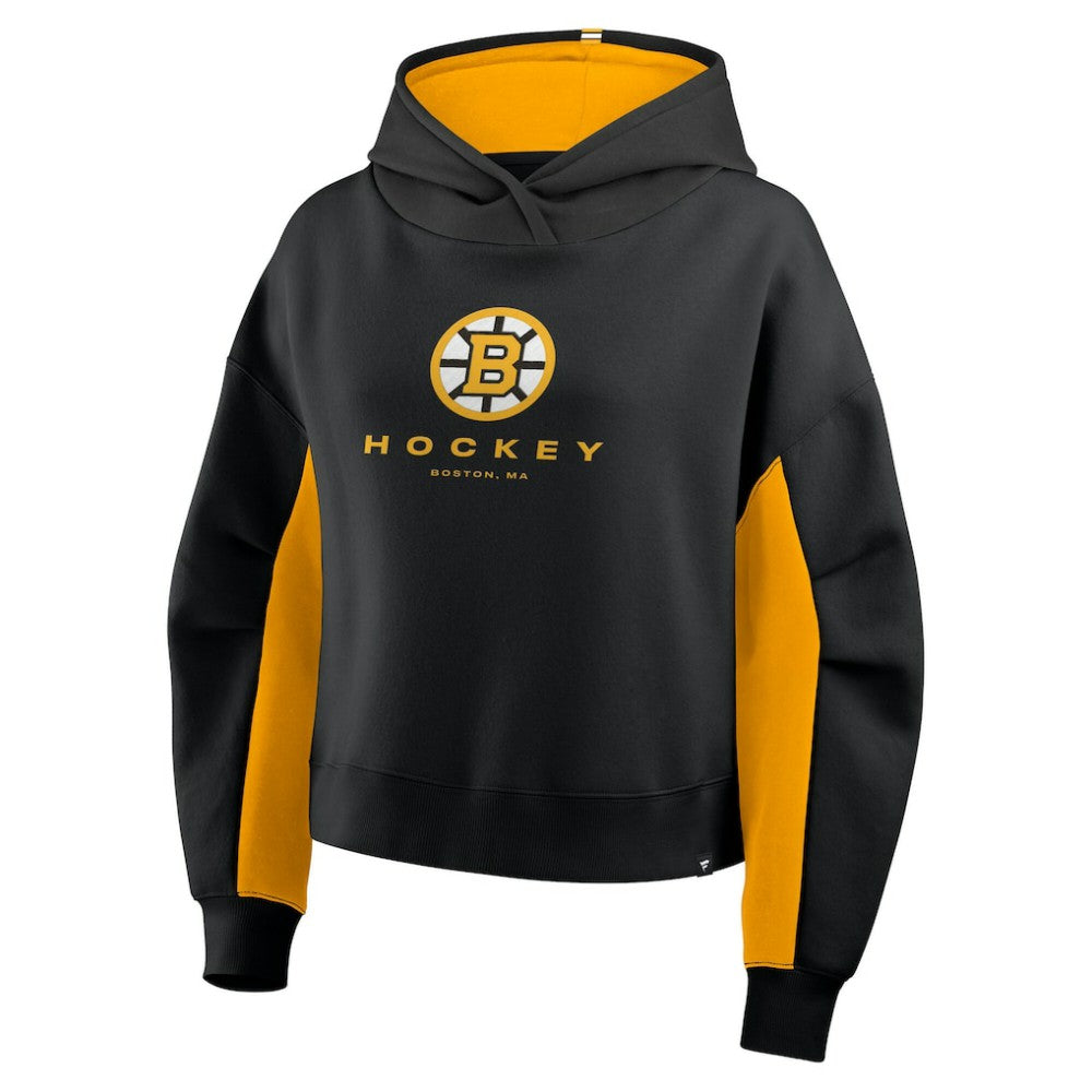 Boston Bruins Fanatics Women's Back Check Boxy Hoodie