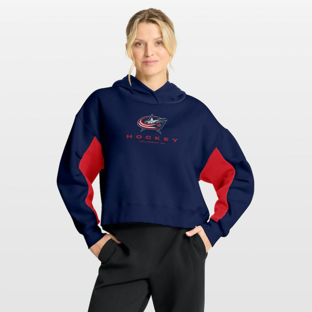 Columbus Blue Jackets Fanatics Women's Back Check Boxy Hoodie