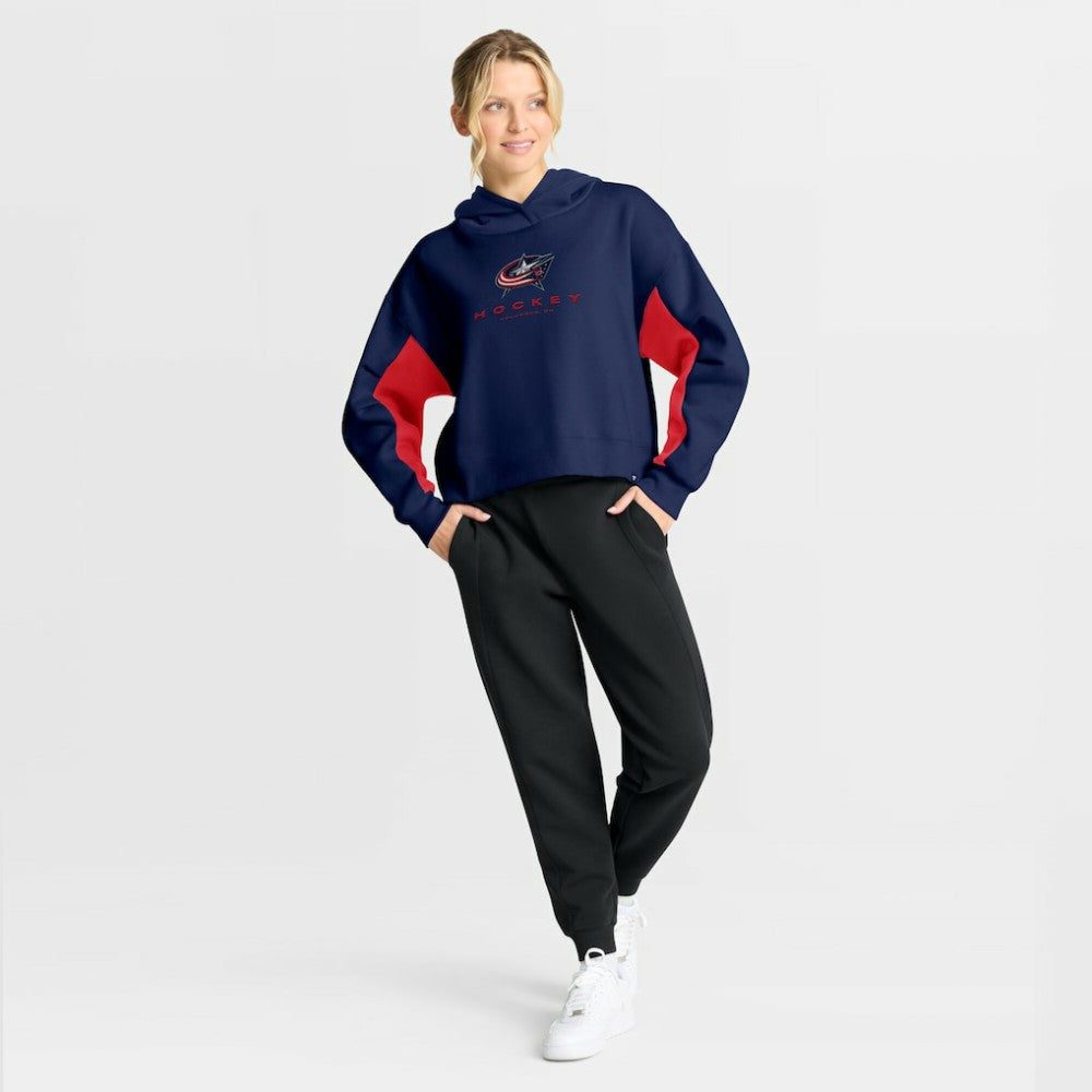 Columbus Blue Jackets Fanatics Women's Back Check Boxy Hoodie