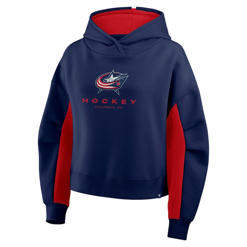 Columbus Blue Jackets Fanatics Women's Back Check Boxy Hoodie