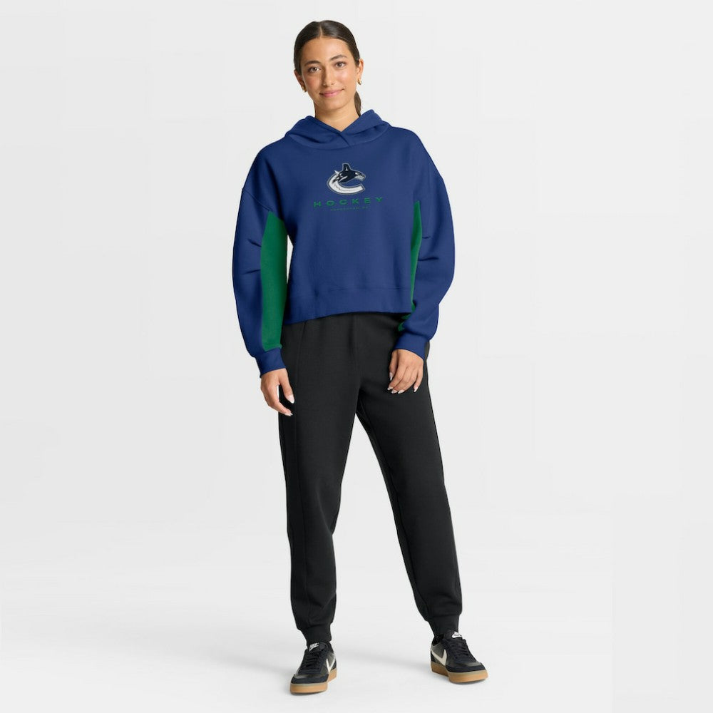 Vancouver Canucks Fanatics Women's Back Check Boxy Hoodie