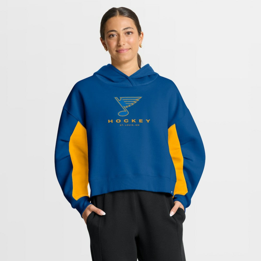St. Louis Blues Fanatics Women's Back Check Boxy Hoodie