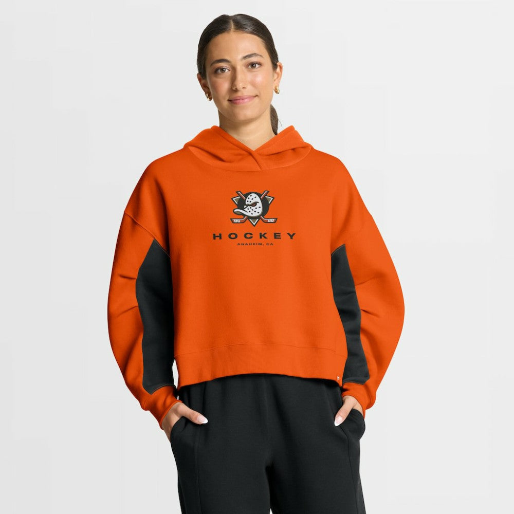 Anaheim Ducks Fanatics Women's Back Check Boxy Hoodie