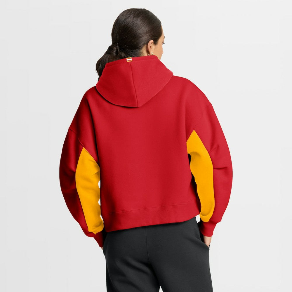 Calgary Flames Fanatics Women's Back Check Boxy Hoodie