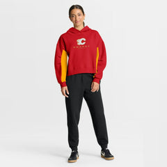 Calgary Flames Fanatics Women's Back Check Boxy Hoodie