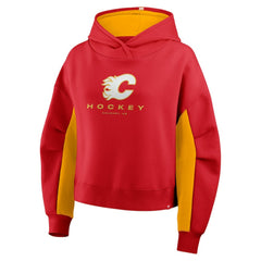 Calgary Flames Fanatics Women's Back Check Boxy Hoodie