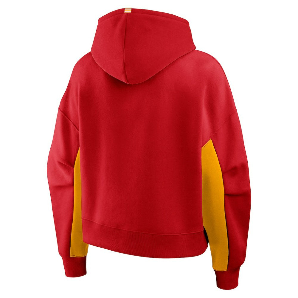 Calgary Flames Fanatics Women's Back Check Boxy Hoodie
