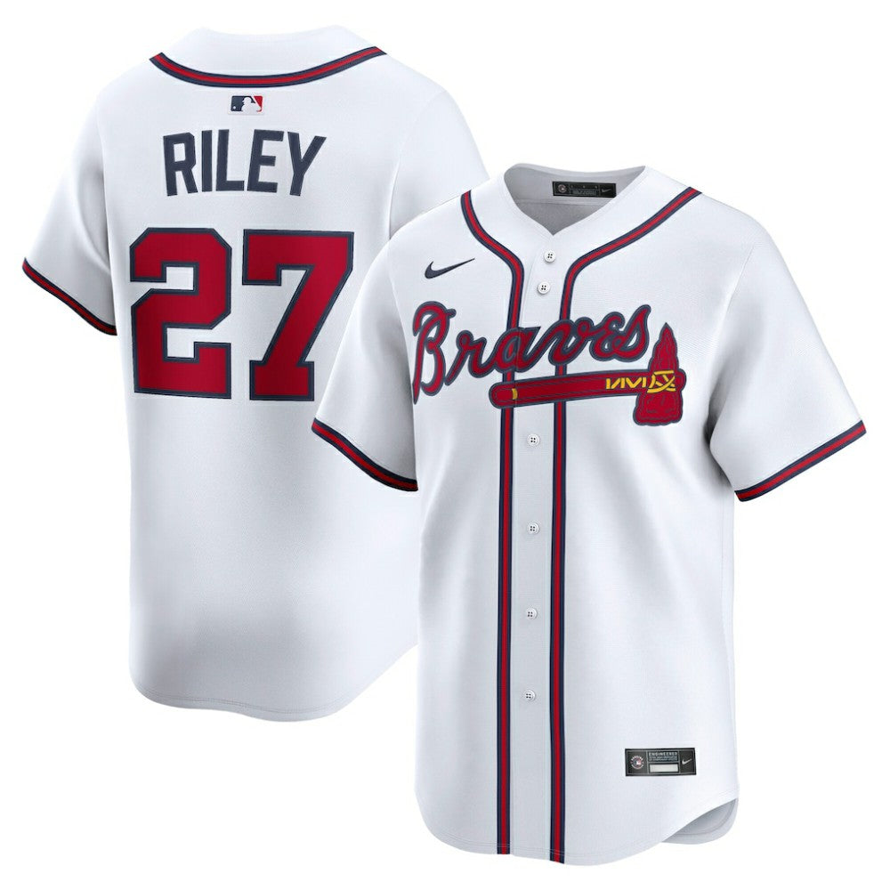 Austin Riley Atlanta Braves Home Limited Player Jersey - White | Nike