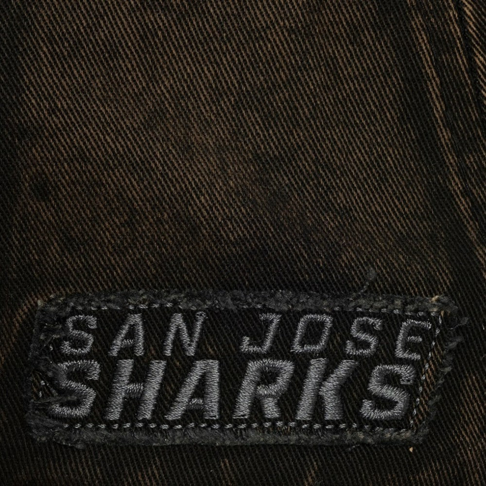 San Jose Sharks Mitchell & Ness Downtown Snow Wash Pro-Crown Adjustable Hat