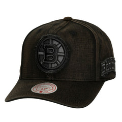 Boston Bruins Mitchell & Ness Downtown Snow Wash Pro-Crown Adjustable Hat